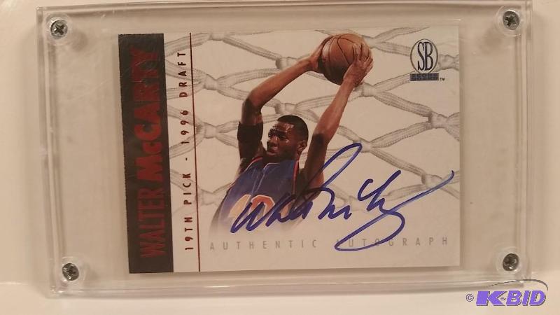 1997 Score Board NBA Walter McCarty Autograph Card
