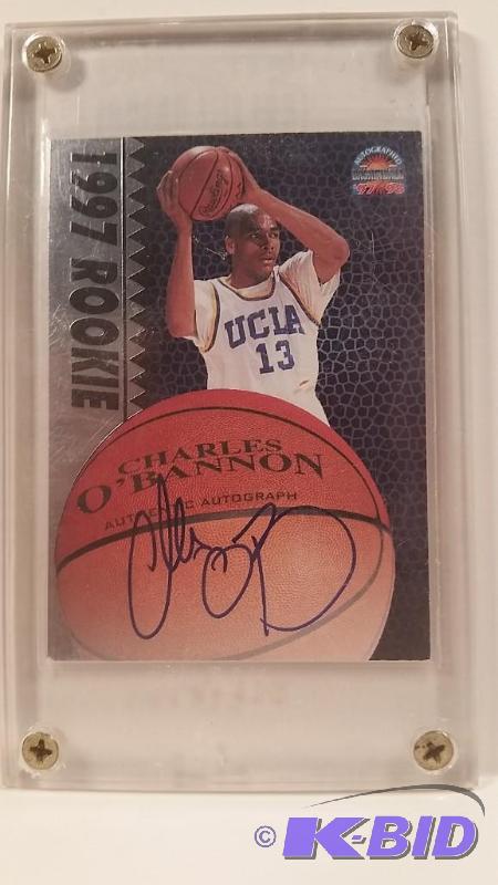 1997 Score Board NBA Charles OBannon Rookie Autograph Card