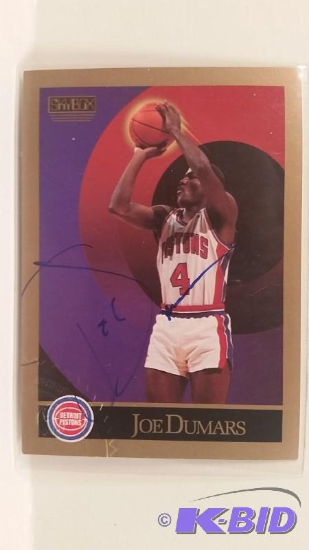1990 SkyBox NBA Joe Dumars Autograph Card