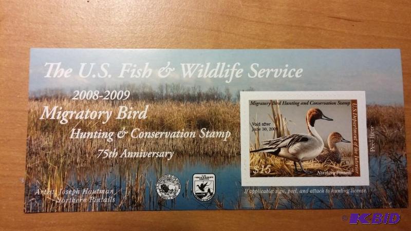 RW75 2008 Federal Duck Stamp MINT SELF ADHESI...