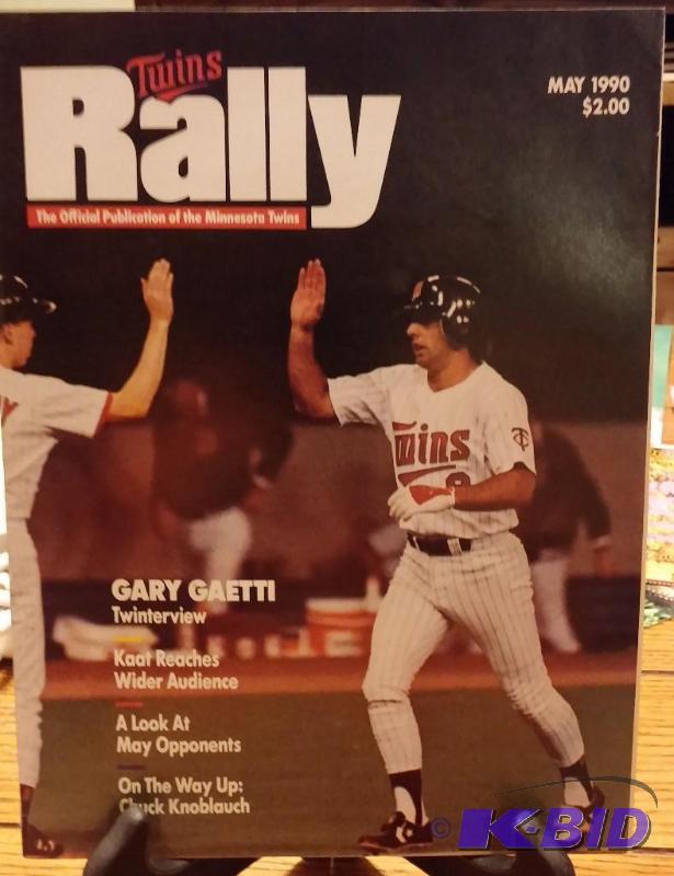 1990 May Twins Rally magazine-Gary Gaetti...
