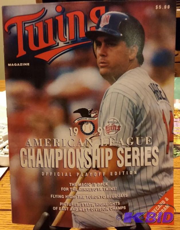 1991 Championship Series Minnesota Twins Maga...