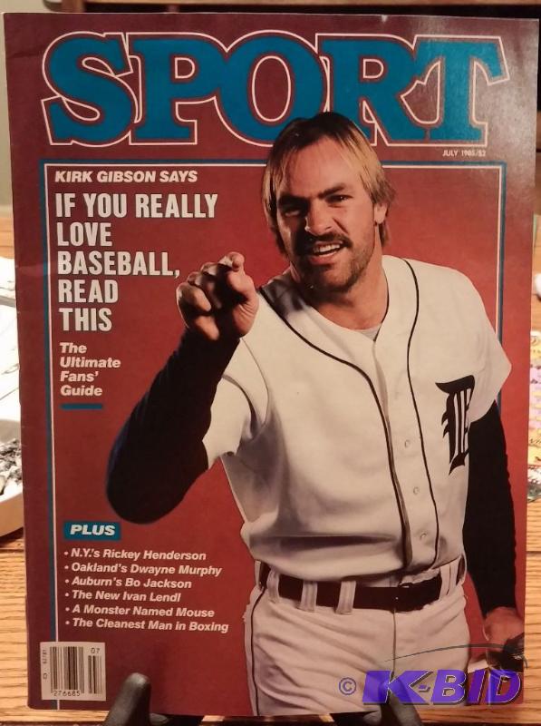 1985 Sport magazine 1985, Kirk Gibson on the ...