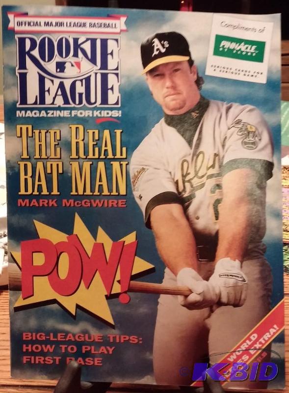 1992 Rookie League Magazine Mark McGwire Oakl...