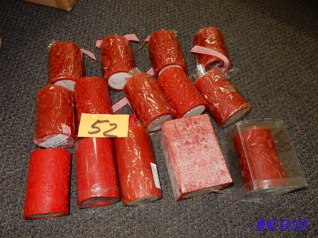 15 RED LED Candles