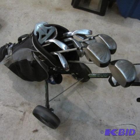Golf Clubs, Bag, Cart