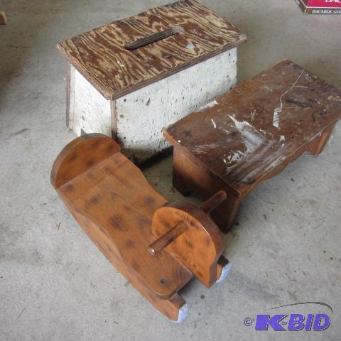Step Stools, Rocking Horse