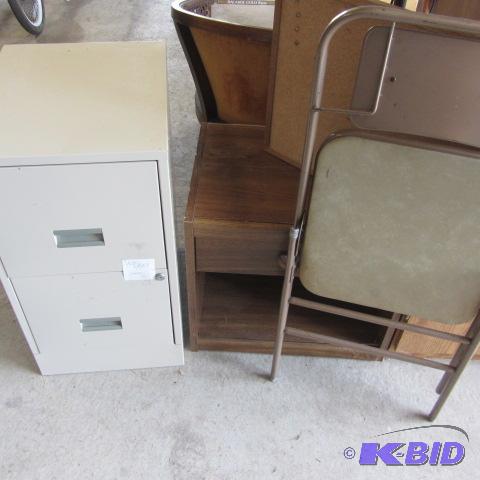 File Cabinet, Chair, Table