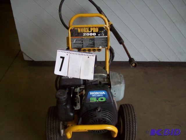 lot 7 image: Work Pro 2000 Pressure Washer