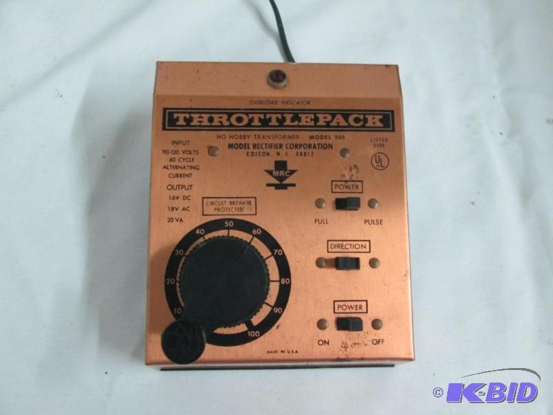 Electric Train Throttlepack Controller
