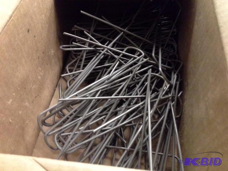 Tent door, sheeting, staples