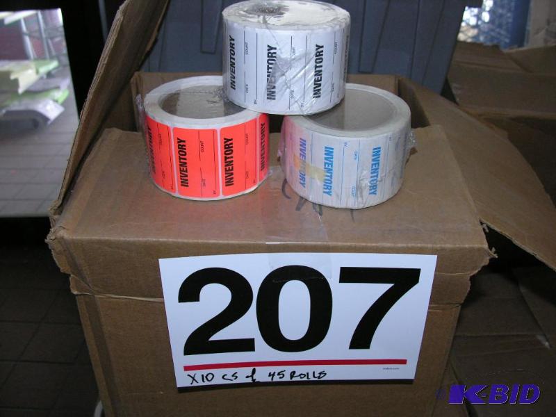 Inventory labels.