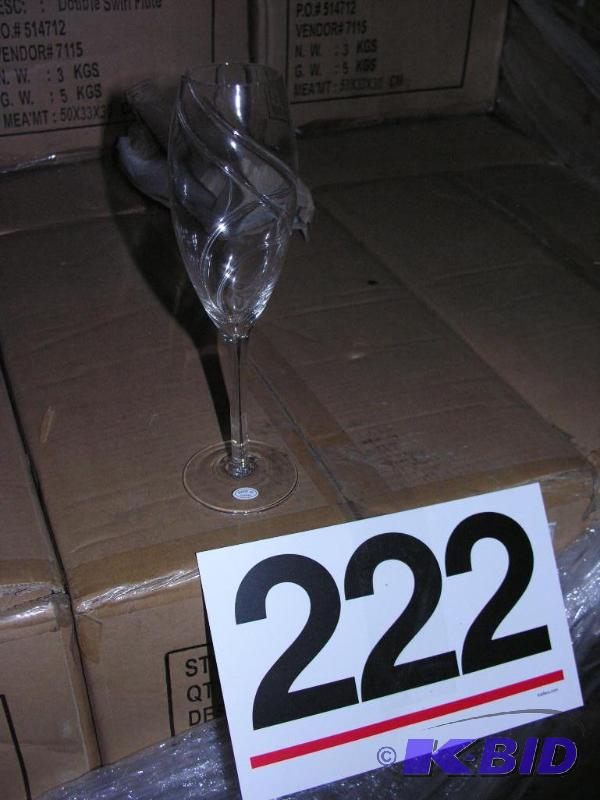 Fancy glass flute wine glass