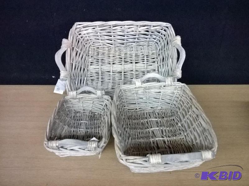 WW31189LG New Woods &amp Willow Nesting Bask...