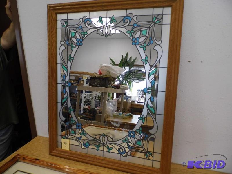 Mirror & Black Lab Print