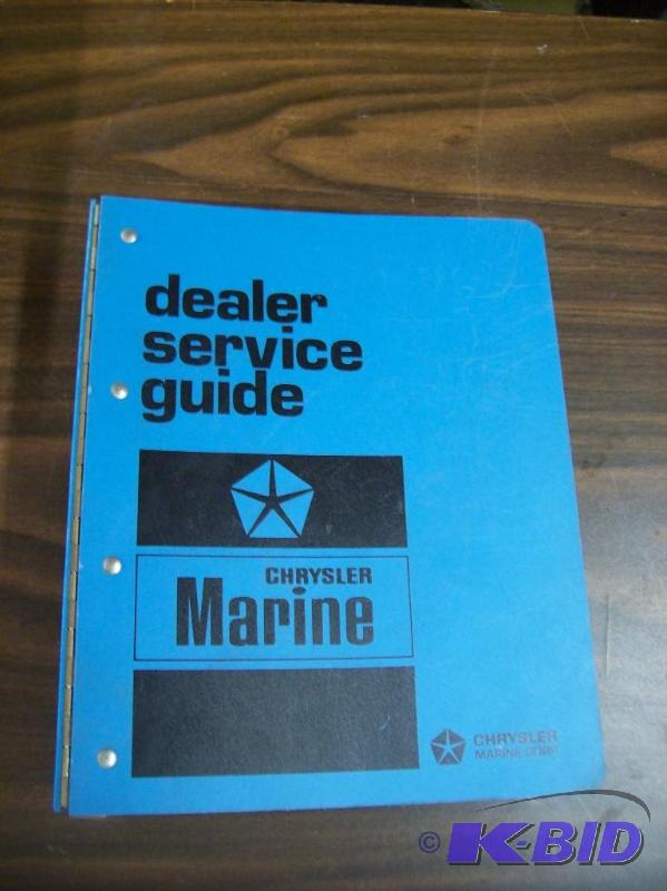 lot 10 image: Chrysler Sea King Repair Manuals
