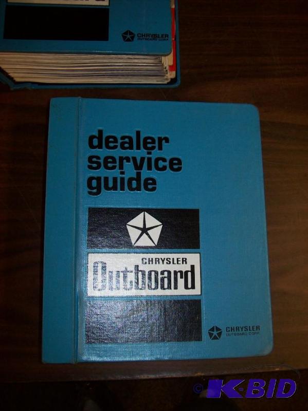 lot 7 image: Chrysler Boat Motor Repair Manuals
