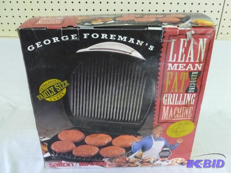 lot 100 image: Large Salton George Foremans Grilling Machin...
