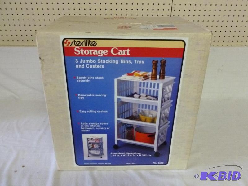 lot 103 image: Sterilite Storage Cart, brand new in the box....