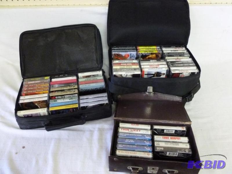 lot 109 image: This lot consists of three cassette tape case...