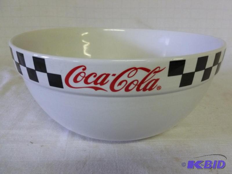 lot 145 image: Large Gibson Coca-Cola stoneware snack bowl t...