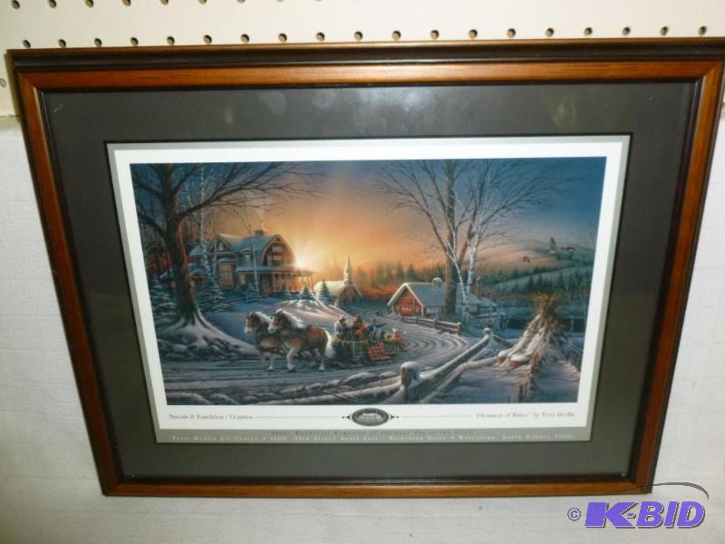lot 148 image: Beautiful Terry Redlin " Pleasures Of Wi...