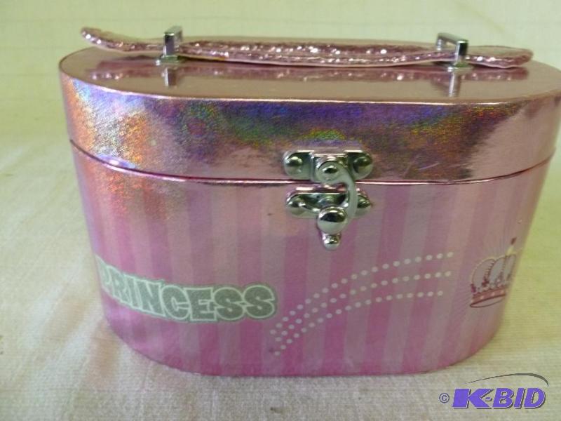 lot 161 image: Princess mirrored girls vanity container with...