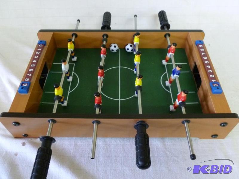 lot 167 image: Kids tabletop foos ball game, measures 20&quo...