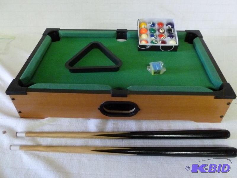 lot 168 image: Kids tabletop pool&nbspgame, measures 12.5&q...