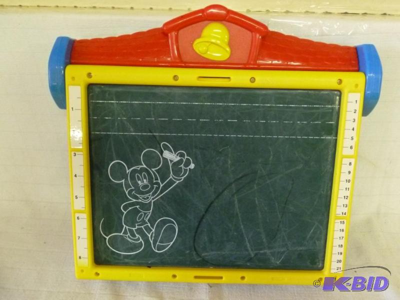lot 171 image: Disney - Mickey Mouse kids chalk board with s...