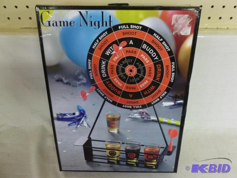 lot 195 image: Game Night dart shots drinking game, new in t...