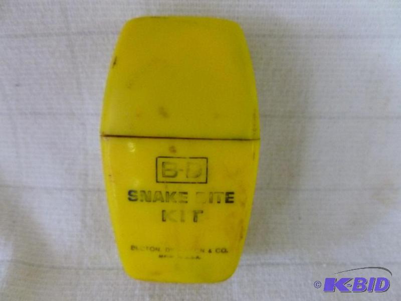 lot 39 image: Becton and Dickenson snake bite kit....