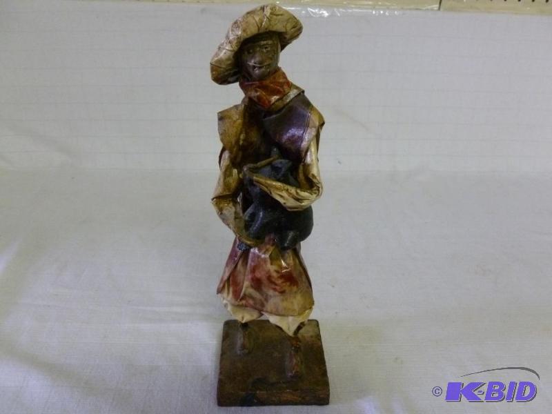 lot 60 image: Large hand made paper machete figurine that m...