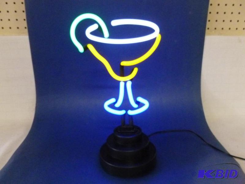 lot 7 image: Cocktail - neon light decoration that measure...