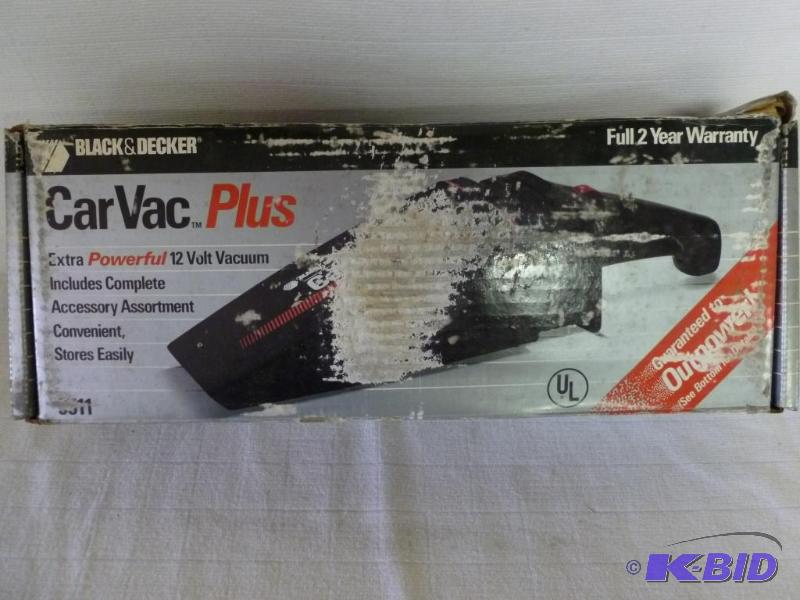 lot 95 image: Black & Decker 12v. Car Vac Plus, comes i...