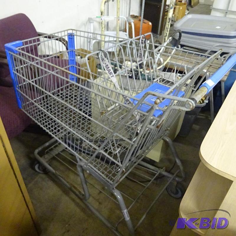 lot 103 image: 2 metal shopping carts...