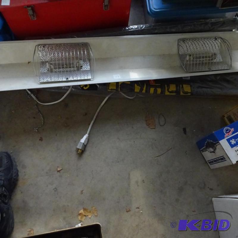 lot 60 image: Halogen over head light. Pipe insulation...