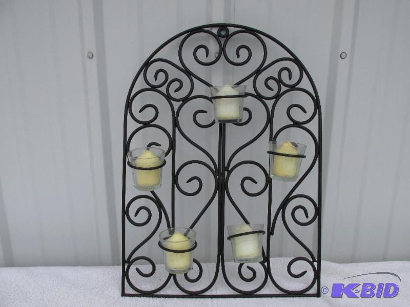 Metal Arch with 5 Votives