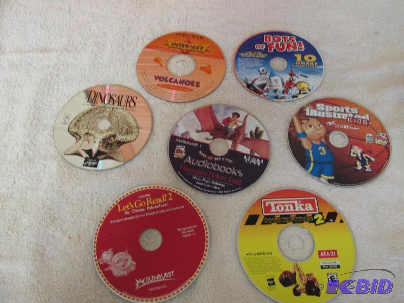 7 DVDs with games and things