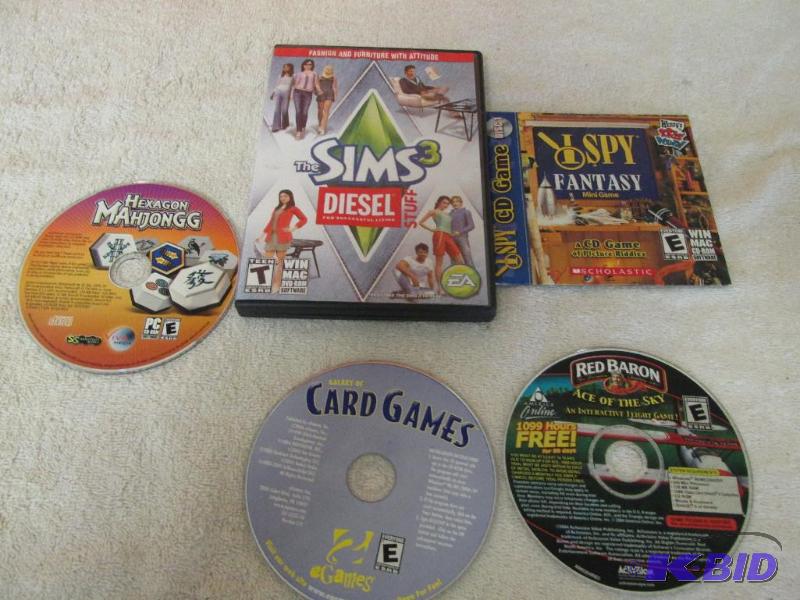 5 DVDs with Games