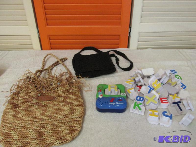 2 Purses and some Refrigerator Magnets