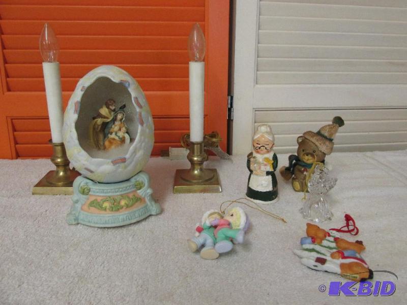 A Music Box and Other Christmas Related Items
