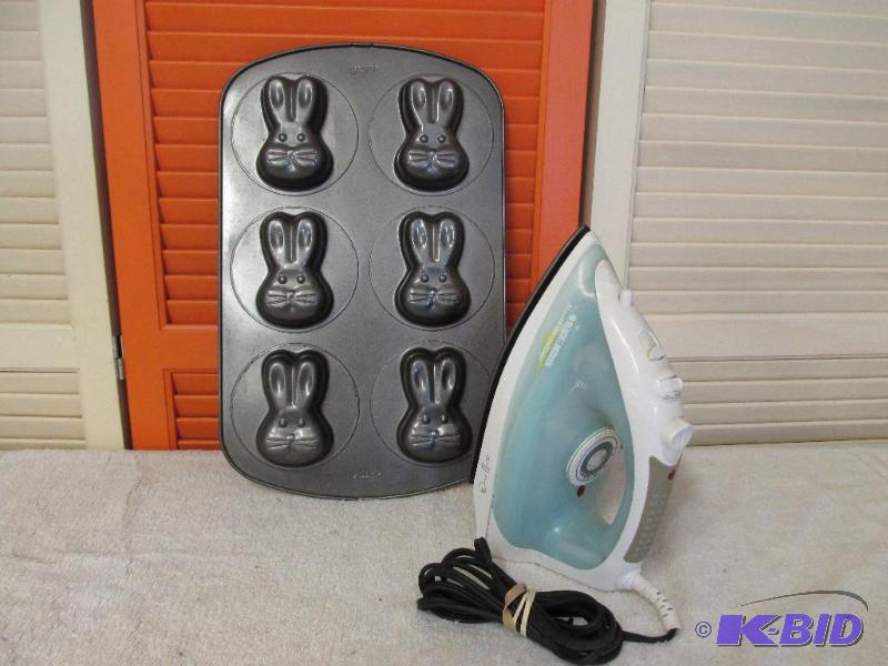 Rabbit Cupcake Pan and a Clothes Iron