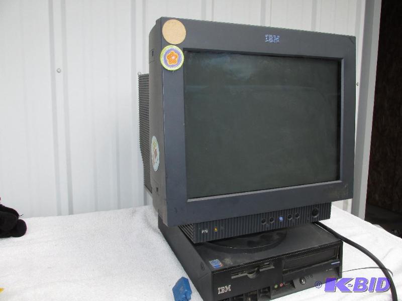Older IBM PC and Monitor