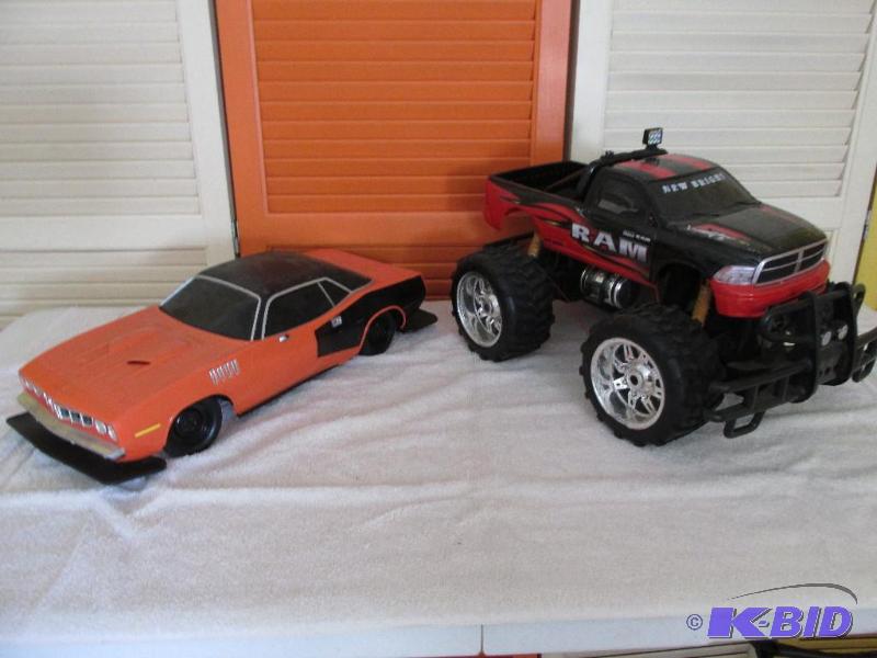 Two Remote Controlled Vehicles for Parts or Repair