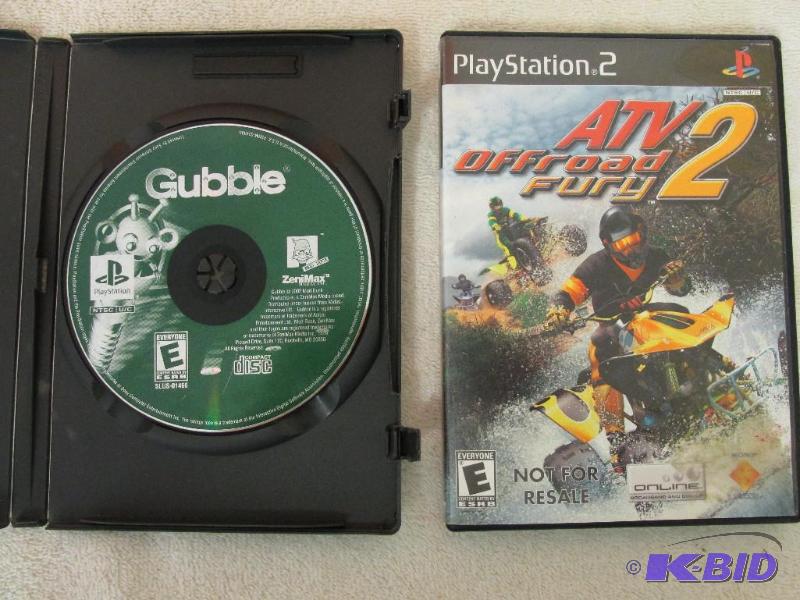 Playstation 2 Gubble and ATV 2 offroad Fury