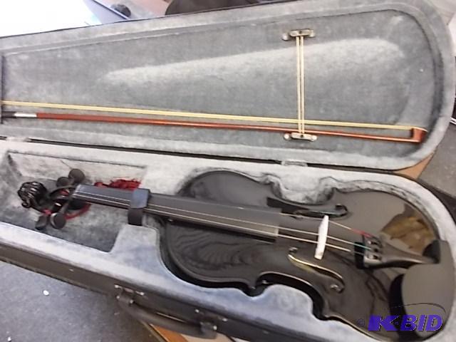 Black Violin With Bow, Tuner, Book, In Case...