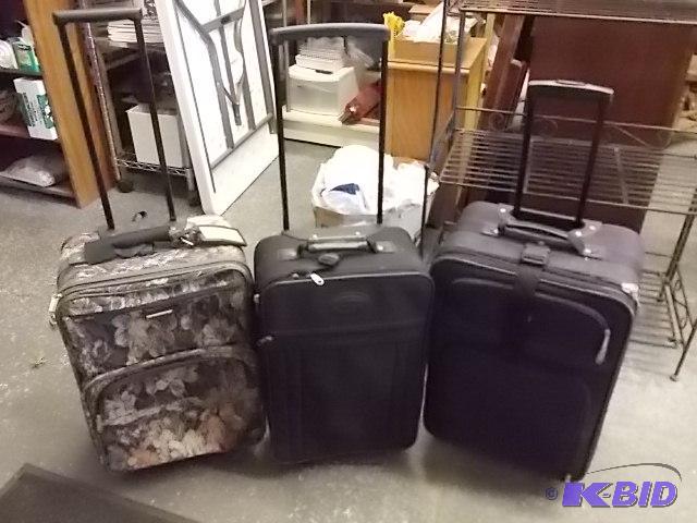 3 Rolling Carry-On Size Luggage...
