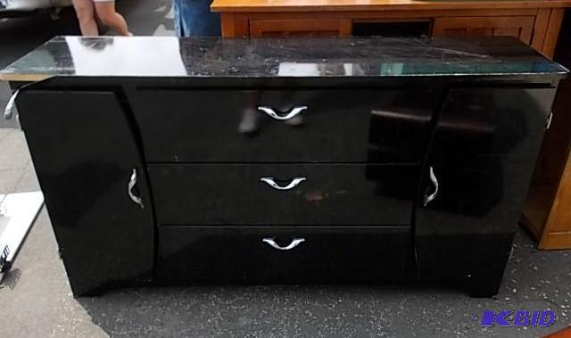 Black Dresser 60 x 16 x 32 Tall (Needs Repair...