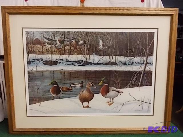 38 x 29 Signed &amp Numbered Mallard Print B...